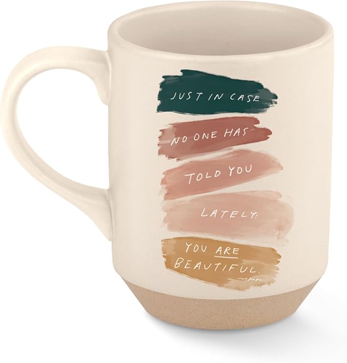 Fringe Studio Beautiful Stoneware Mug, 12 fl oz, Natural,429058