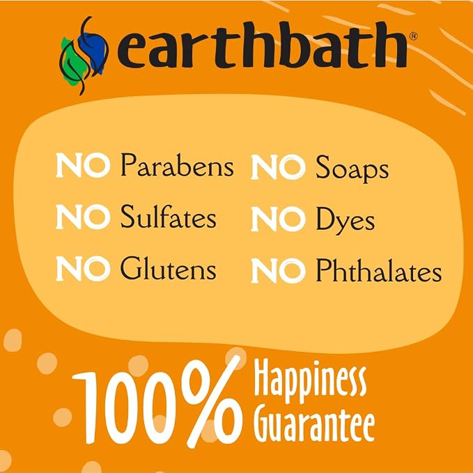earthbath, Oatmeal & Aloe Dog Shampoo and Conditioner Oatmeal Shampoo For Dogs - Itchy, Dry Skin Relief, Dog Wash, Made in USA, Dog Conditioner, Fragrance Free Pet Shampoos - 16 Oz (1 Set)