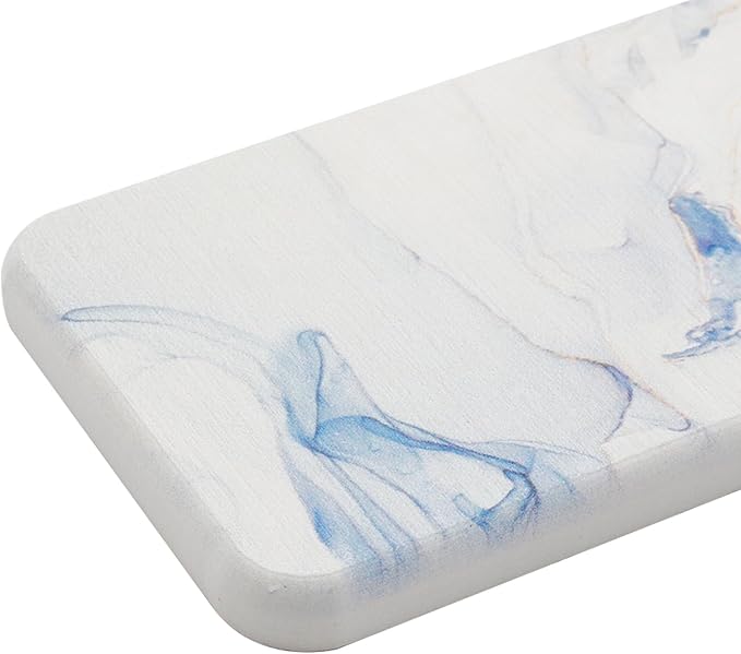 Dnyta 2pcs Blue Water Absorbing Stone Fast Drying Diatomite Bathroom Tray Diatomaceous Earth Tray for Bathroom and Kitchen