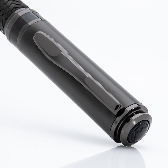 Monteverde Innova Formula M Fountain Pen, Black - Extra Fine Nib, Luxury Pen with Durable PVD Coating, Refillable, JoWo Stainless Steel Nib, Premium Gift Box