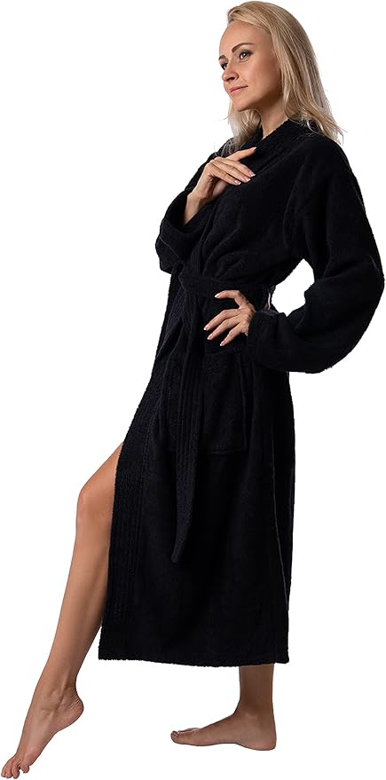 BAGNO MILANO Women's Robe, Certified Organic Turkish Soft Cotton Kimono Bathrobe for Women