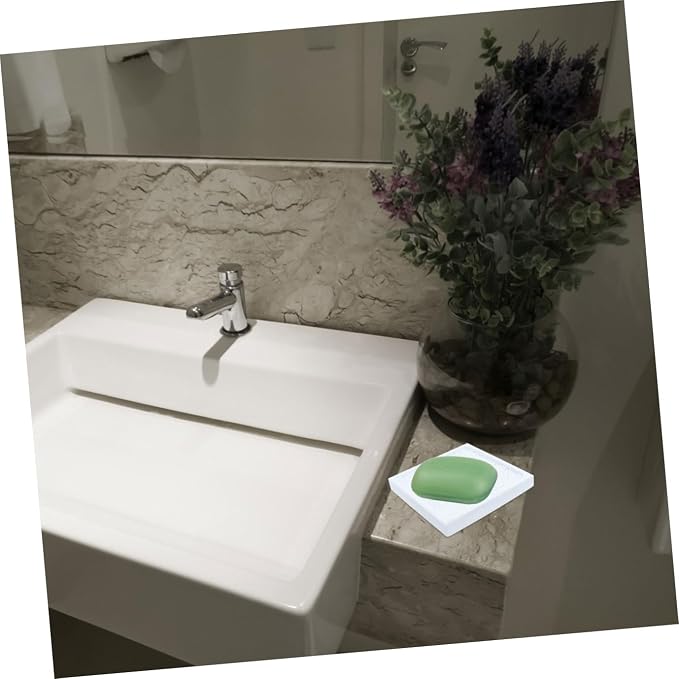 Hemobllo Water Absorbent Diatomite Soap Holder Natural Diatom Earth Soap Dish Bathroom Tray with Quick Dry Moisture Absorbing Function