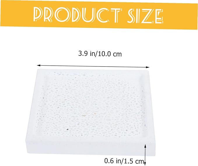 Hemobllo Water Absorbent Diatomite Soap Holder Natural Diatom Earth Soap Dish Bathroom Tray with Quick Dry Moisture Absorbing Function