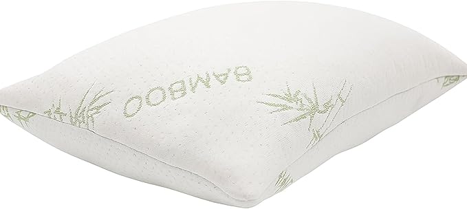 ORGANIC TEXTILES 100% Handmade Organic Shredded Latex Bed Pillow with Viscose Derived Bamboo Cover - (Standard, Pack of 2)