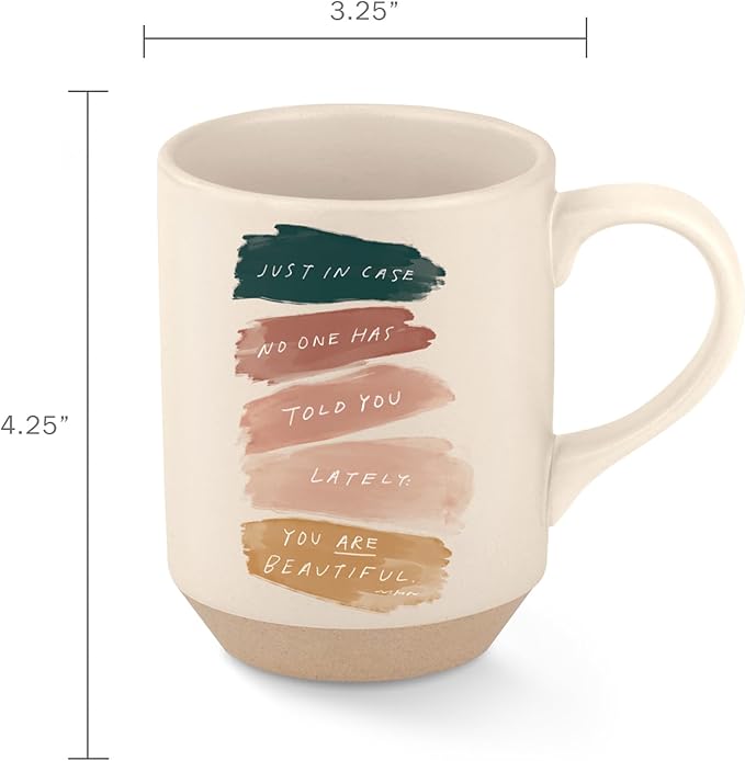 Fringe Studio Beautiful Stoneware Mug, 12 fl oz, Natural,429058