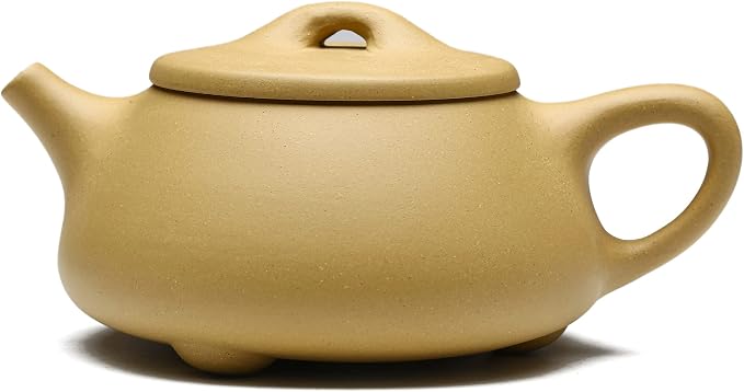 Zisha Tea Pot,Chinese Real Yixing Clay Handmade Teapot 10.6 Oz,Brew Kung Fu Loose Leaf Tea Maker