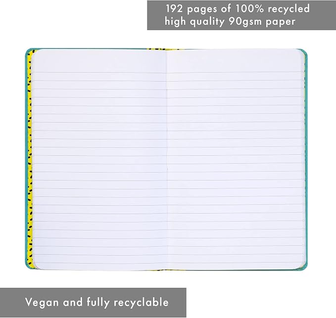 Pukka Pad, Pukka Planet A5 Soft Cover Notebook - Casebound Journal Featuring Acid-Free, Vegan Inks and Glue with Ethically Sourced Recycled Paper, 8.46 x 5.27in - Now I Have Your Attention