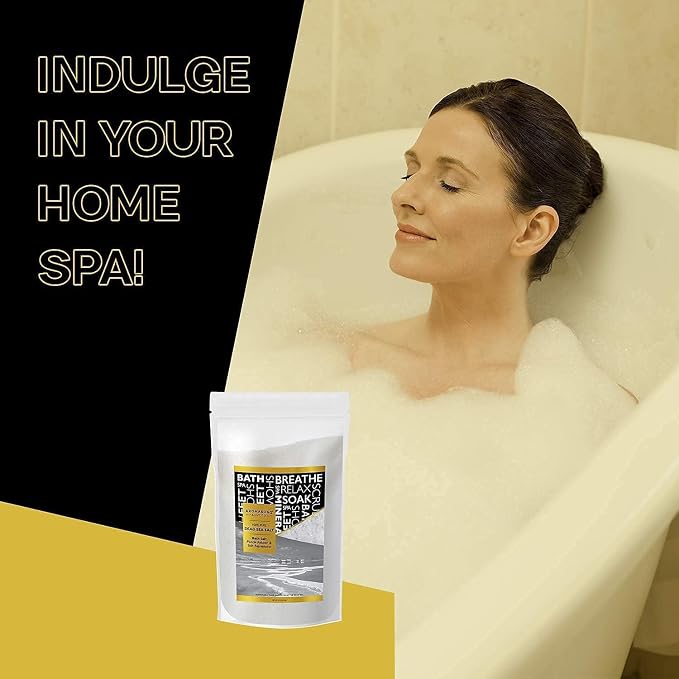 Aromasong 100% Pure Dead Sea Salt Duo: Unscented 19 LB with Lavender 5 Lb Dead Sea Salt for Relaxation