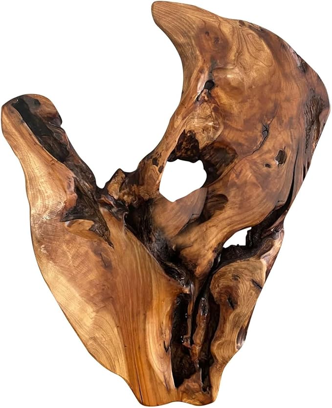 WELLAND Cedar Wood Wall decoration Ornaments, Hanging Decoration, irregular shape décor for Home, Living Room, Bedroom