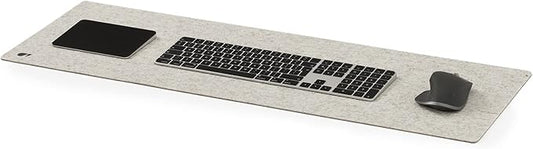 OAKYWOOD Oakywood Desk pad in 2 Sizes, M (30 x 62 x 0.3 cm), L (30 x 90 x 0.3 cm), Made of Merion Wool Felt and Cork, Gray