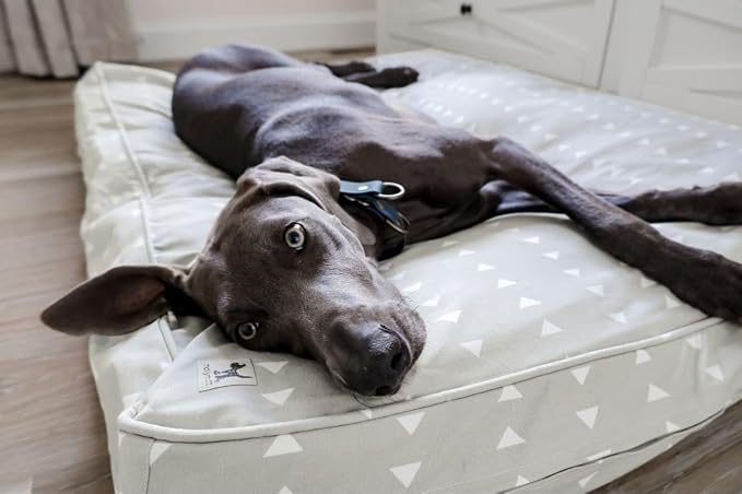 Molly Mutt Huge Dog Bed Cover -Be Still - Measures 36”X45”X5’-100% Cotton - Durable - Breathable - Sustainable - Machine Washable Dog Bed Cover