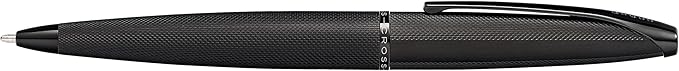 Cross ATX Brushed Black Stainless Steel Fine Nib Fountain Pen - Refillable Pen for Smooth Writing - Black Ink - Comfortable Grip - Long-Lasting - Professional Office Supplies