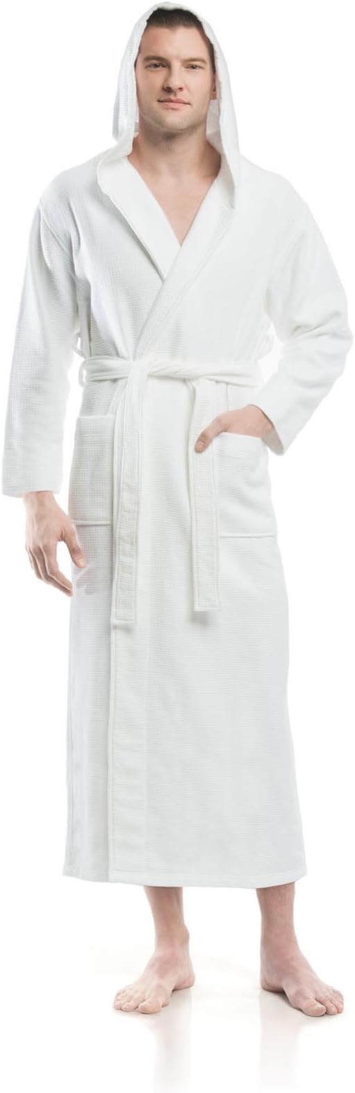 Plush Necessities Hooded Waffle Terry Robe