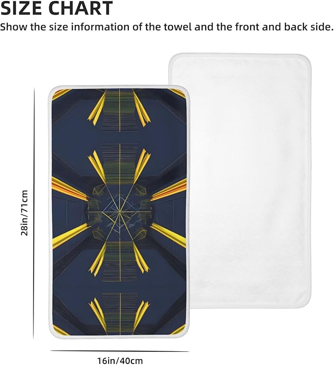 Multidimensional Space Shower Towel - 16x28 inches - Ultra-thin, quick-drying, takes up no space