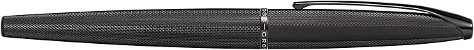 Cross ATX Brushed Black Stainless Steel Fine Nib Fountain Pen - Refillable Pen for Smooth Writing - Black Ink - Comfortable Grip - Long-Lasting - Professional Office Supplies