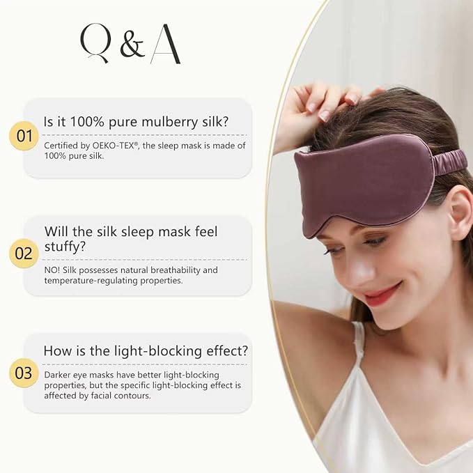 ZIMASILK Adjustable 100% 22 Momme Mulberry Silk Sleep Mask for Sleeping, Filled with Premium Mulberry Silk, Softest & Breathable Eye Sleeping Mask (Leopard - Black Pink)