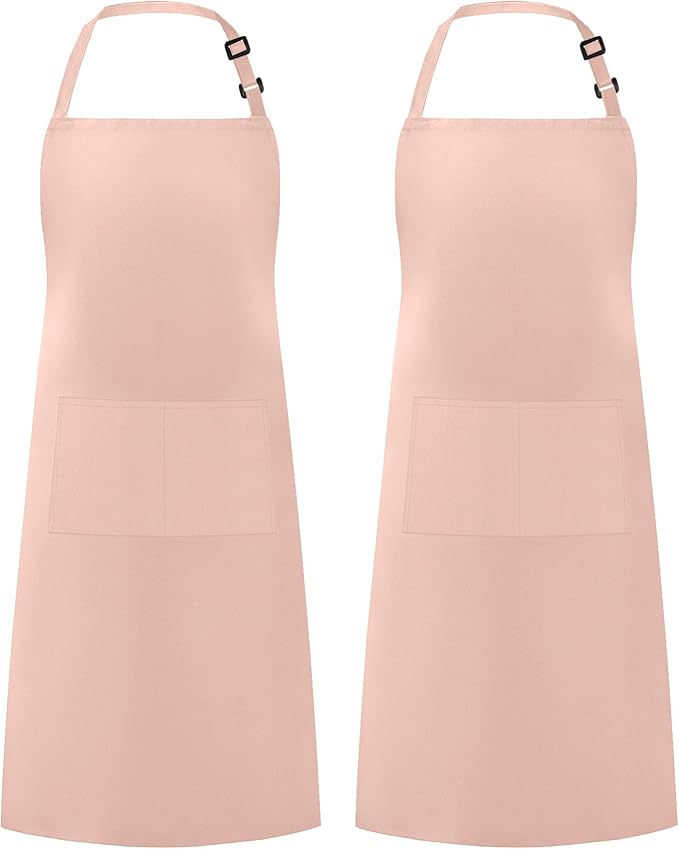 Syntus Apron for Men Women, Adjustable Cooking Kitchen Chef Aprons with 2 Pockets