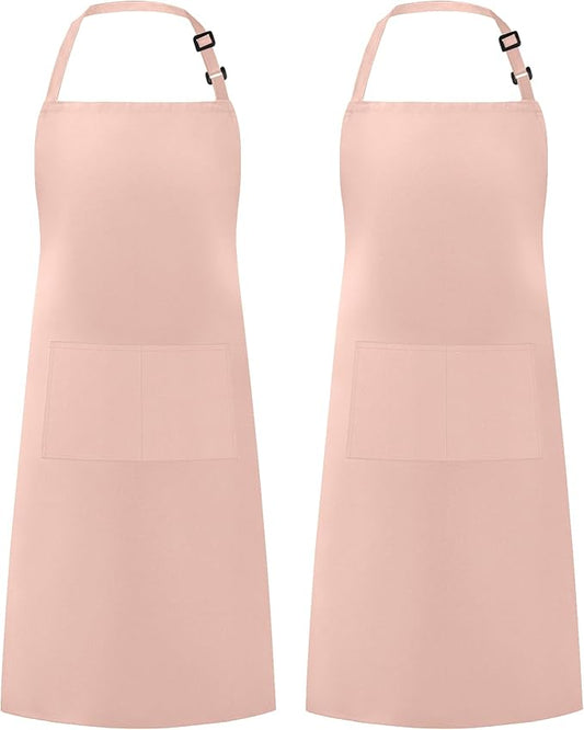 Syntus Apron for Men Women, Adjustable Cooking Kitchen Chef Aprons with 2 Pockets