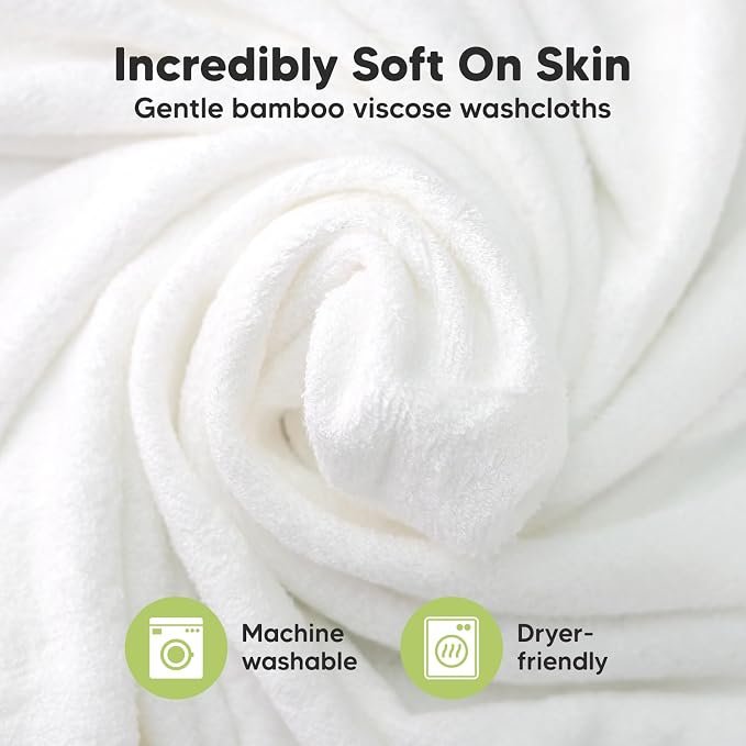 KeaBabies Baby Hooded Towel and Organic Baby Washcloths - Baby Towel, Toddler Towels, Hooded Towels for Baby - Soft Baby Wash Cloths for Newborn, Kids