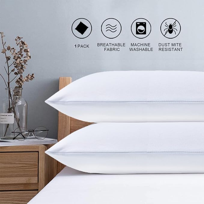 Kiss Dream 100% Natural Talalay Latex Pillow Sleeping Bed Pillows, Extra Soft Luxury Standard Pillow, Perfectly Aligns for Side/Back Pain, Stomach, Neck, Pressure Relief, Removable Cotton Cover