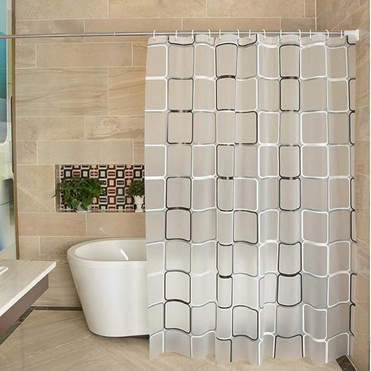 Plastic Shower Liner - Premium EVA 5G Shower Curtain Liner with Rustproof Grommets and 3 Weighted Magnets, Waterproof Shower Curtain for Bathroom(Classic Square, 72”*72”)