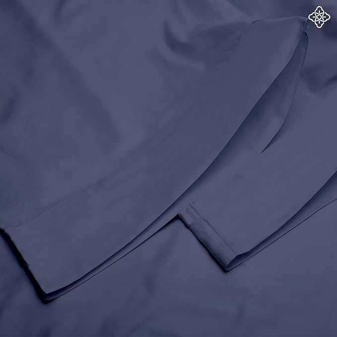 Bioweaves 100% Organic Cotton King Pillow Cases 300 Thread Count Soft Sateen Weave GOTS Certified – King Size, Set of 2, Mineral