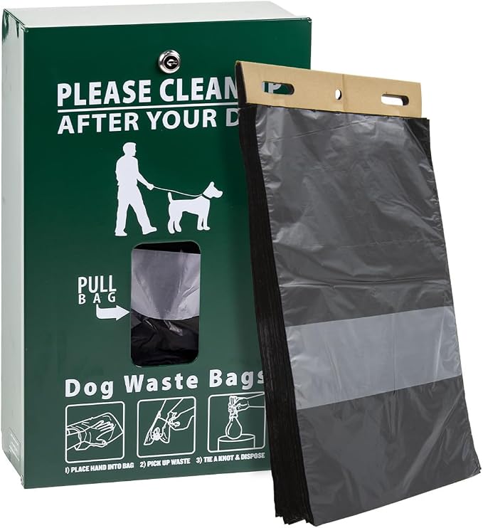 Zero Waste USA® 800 Dog Waste Station Bags – ONEpul® Header Refill Bags – Dispense 1 Bag at a Time with Pull-Strap – Fits Most Dog Waste Hanging Bag Stations (8 Headers of 100 Bags)
