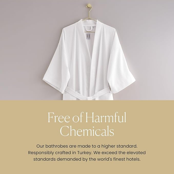 H by Frette Pique Kimono Bathrobe