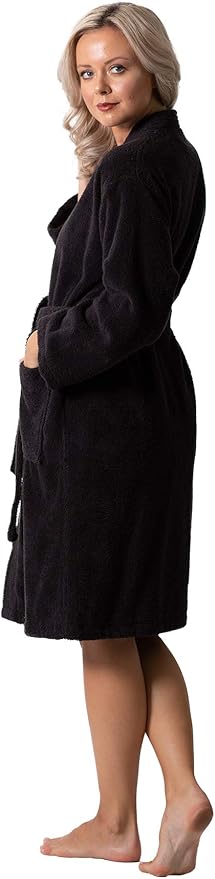 Luxurious Turkish Terry Kimono Collar Super-Soft Terry Absorbent Bathrobes for Women