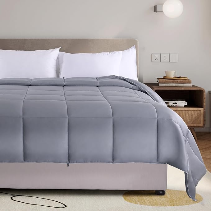 NEXHOME PRO Viscose from Bamboo Comforter, Twin Size Lightweight Cool Organic Natural Duvet Insert,Summer Cooling Bedding Blanket for Hot Sleepers,8 Corner Tabs
