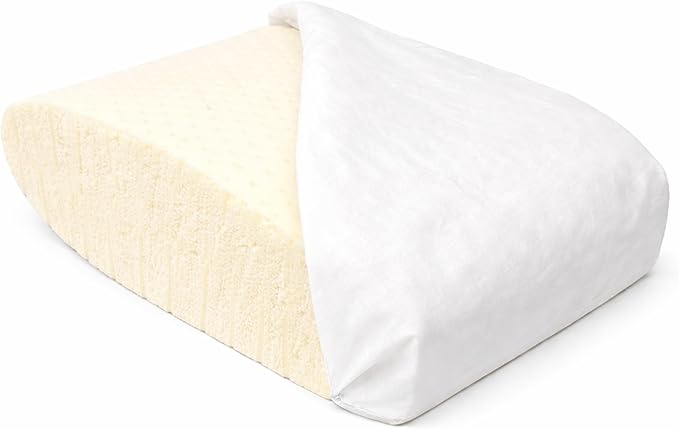 ORGANIC TEXTILES Talalay Latex Travel Pillow with Organic Cotton Cover (Travel, 16"x9"x6")