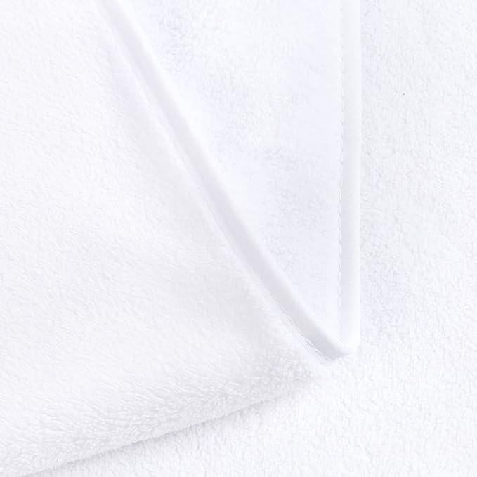 JML Bath Sheet Towel Set, 2 Pack, 35"x70", Large Bath Towels for Adult - Microfiber Fleece - Super Soft, Absorbent, Oversized, Lint-Free for Hotel,Yoga, Sauna, SPA, Hair Wrap, White