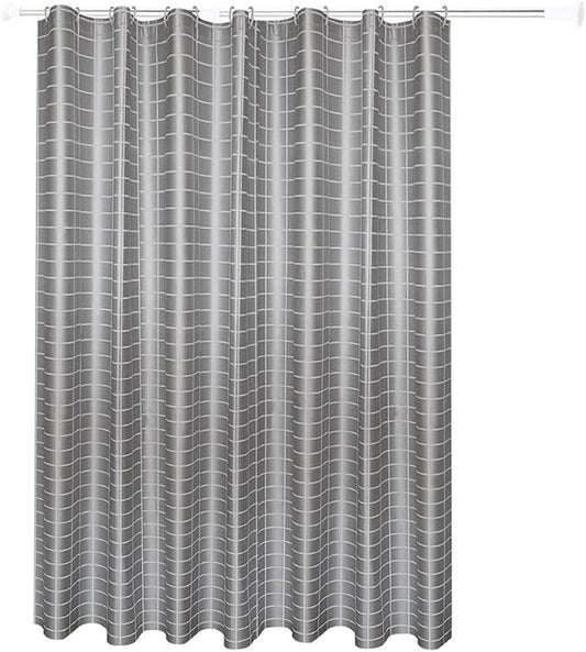 Premium Waterproof PEVA Shower Curtain, Bathroom Bathtub Curtain Liner with Rust Proof Metal Grommets and Hooks