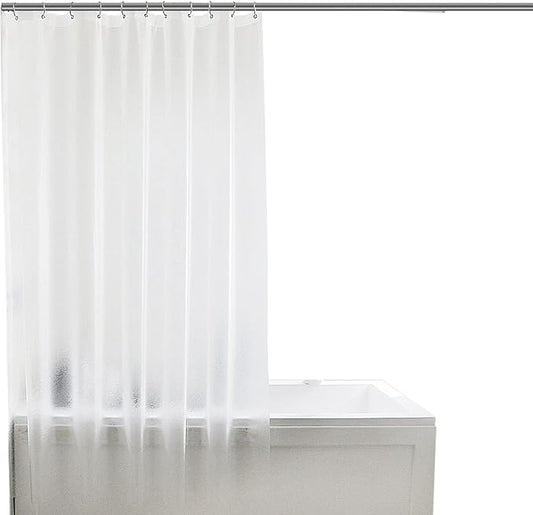 Myuilor Bathroom Shower Curtain Liner, 80x87 Inches PEVA 3G Shower Curtain Liner with a Set of Grommet Holes, Waterproof Thin Plastic Liners
