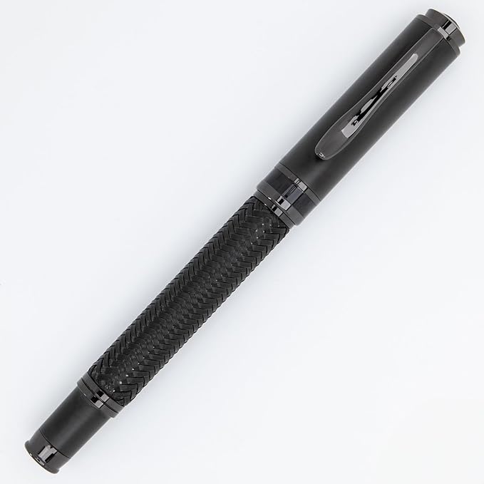 Monteverde Innova Formula M Fountain Pen, Black - Broad Nib, Durable PVD Coating, Refillable, JoWo Stainless Steel Nib, Premium Gift Box