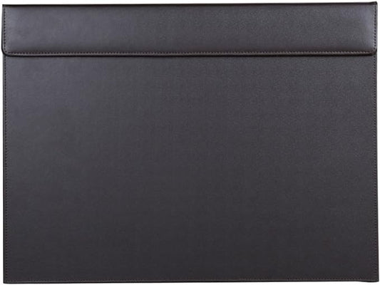 KINGFOM 18''x14'' Large Rectangle A3 Desk Writing & Drawing Desk Pad &Board Table Protector Mat with Paper Clip on Top Brown