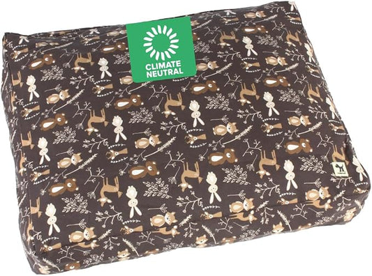 Molly Mutt Small Dog Bed Cover - Gorgeous Beasts Print - Measures 22”X27”X5’’ - 100% Cotton - Durable - Breathable - Sustainable - Machine Washable Dog Bed Cover (Dd72a)