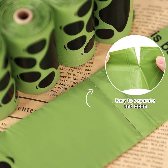 Dog Poop Bags Rolls 540 Count, Unscented Refill Rolls, 9" X 13" Doggie Poop Bags, Dog Waste Bags BY PobbY
