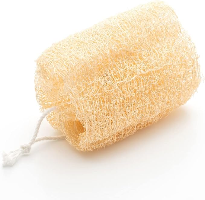 Natural Egyptian Loofahs Exfoliating Scrubber for Shower, Natural Loofah Sponge Body Scrubber, Deep Clean & Invigorate Your Skin, for Men and Women (Natural loofah, 4)