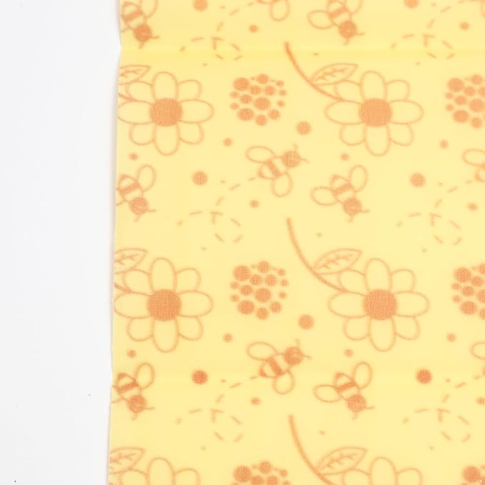 Bee's Wrap Beeswax Wraps for Food - Reusable Food Wraps, Sandwich Wrap & Bowl Covers Yellow Honeycomb One Size