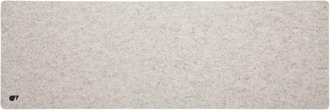OAKYWOOD Oakywood Desk pad in 2 Sizes, M (30 x 62 x 0.3 cm), L (30 x 90 x 0.3 cm), Made of Merion Wool Felt and Cork, Gray