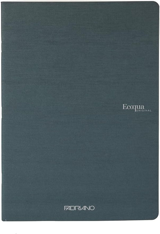 Fabriano Ecoqua Original Staple-Bound Notebook, Dark Green