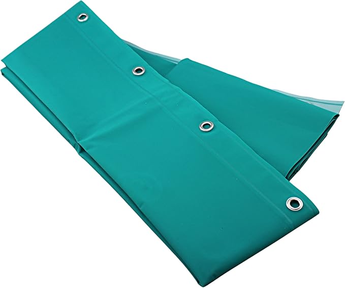 EVA Shower Curtain Liner - PVC Free, Odorless, with Magnetized Bottom and Rustproof Grommets by Dependable Industries (Turquoise)