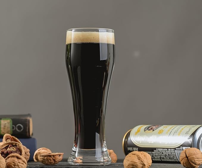 Wlasss Beer Glasses Set of 6,15 oz Glasses Drinking Set, Craft Pint Glasses for Freezer Supply Aroma Retention, Tall Beer Mug and Glassware,Unique Gifts for Christmas