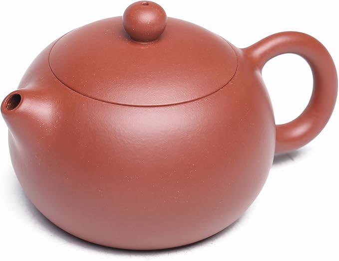Fine Yixing Clay Teapot Set,Chinese Genuine Handmade Zisha Tea Pot 7.8 Oz with 2 Cups,Infuse Brew Kungfu Tea Maker