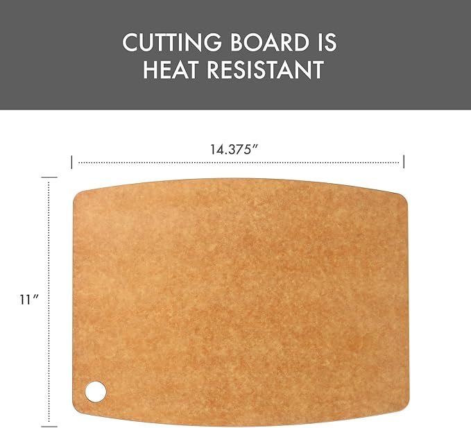 Dexas Natural Fiber Dishwasher Safe Composite Cutting Board, 14.3" x 11.2"