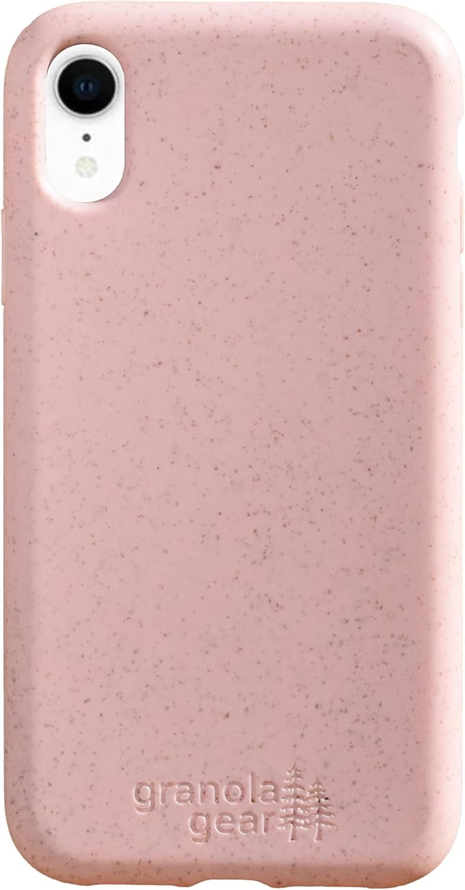 Eco by GranolaGear - Eco-Friendly Phone Case for iPhone XR - Biodegradable, Compostable, Plastic-Free, Made from Plants - Pink Sands