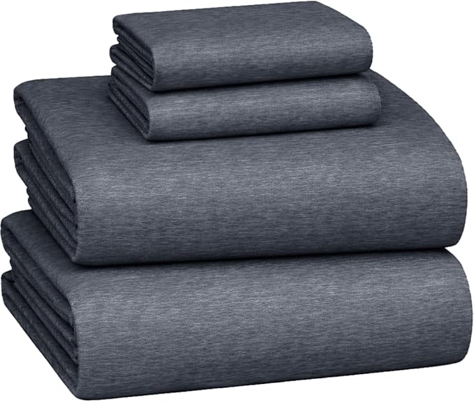 Briarwood Home® Heather Flannel Sheet Set, 100% Organic Cotton, Six-Fold Brushed, Super Soft, Warm, Deep Pocket Turkish Bedding with NanoTech Infuse for Enhanced Durability (Charcoal, Full)