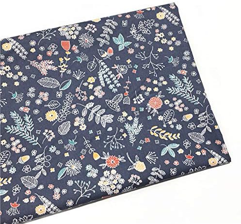 TAOSON 100% Cotton 300 Thread Count Body Pillow Cover Pillowcase Pillow Protector Cushion Cover with Zippers Only Cover No Insert (Navy Gray/Grey Flower Leaves,21"x54") Fits 20 x 54