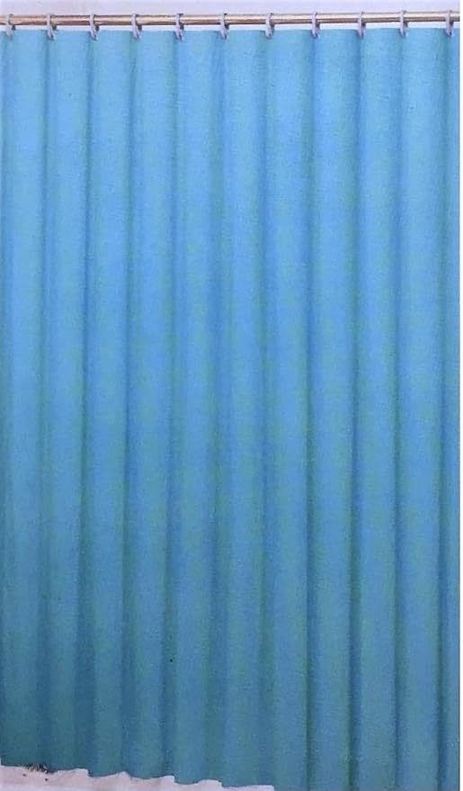 Better Home Deluxe Heavy Weight Shower Curtain Liner Bright Color (Light Blue)
